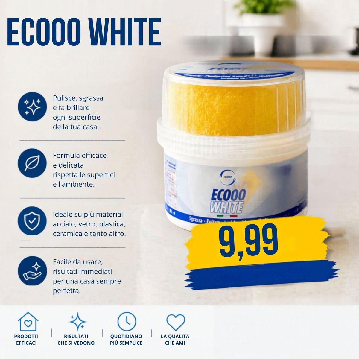 Ecooo White – Pasta Detergente Universale Naturale