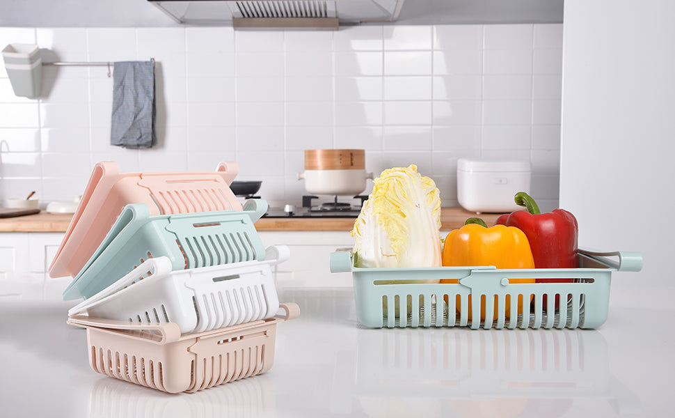 Set 3 Cassettini Salvaspazio per Frigorifero