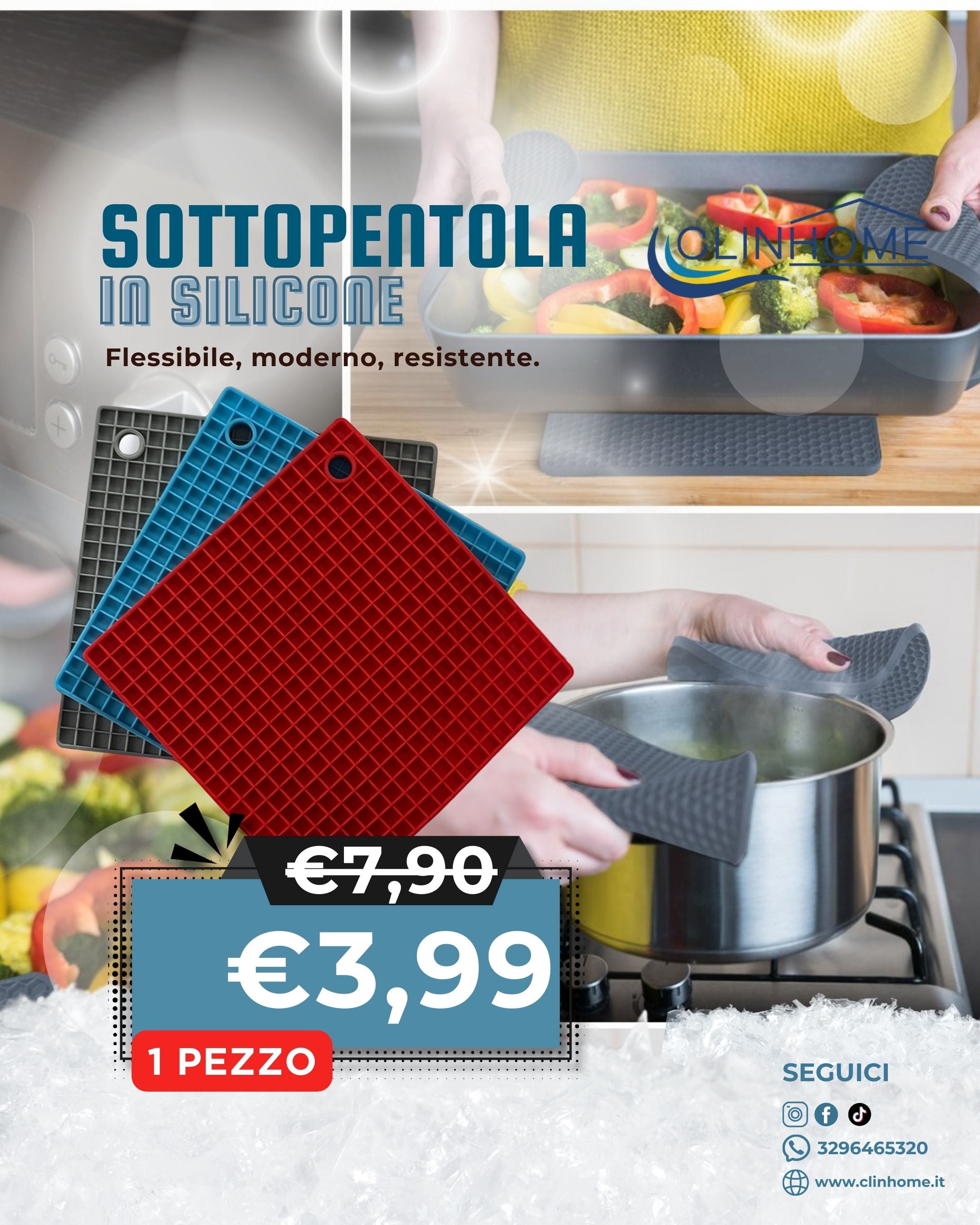 Sottopentola in silicone