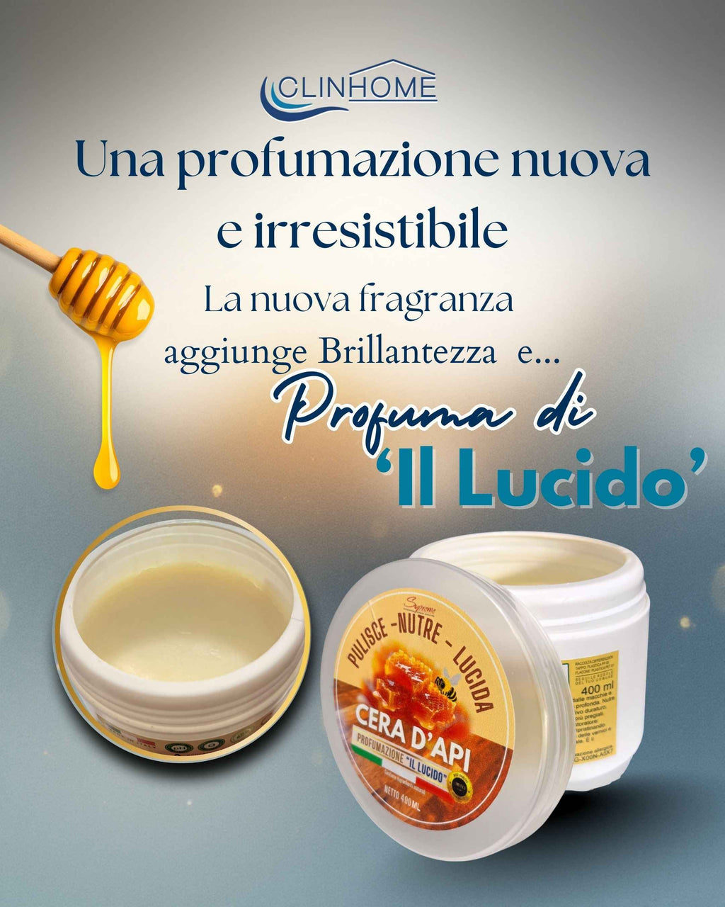 Cera d’Api PROFUMATA “Il Lucido” – Formato XL 400 ml