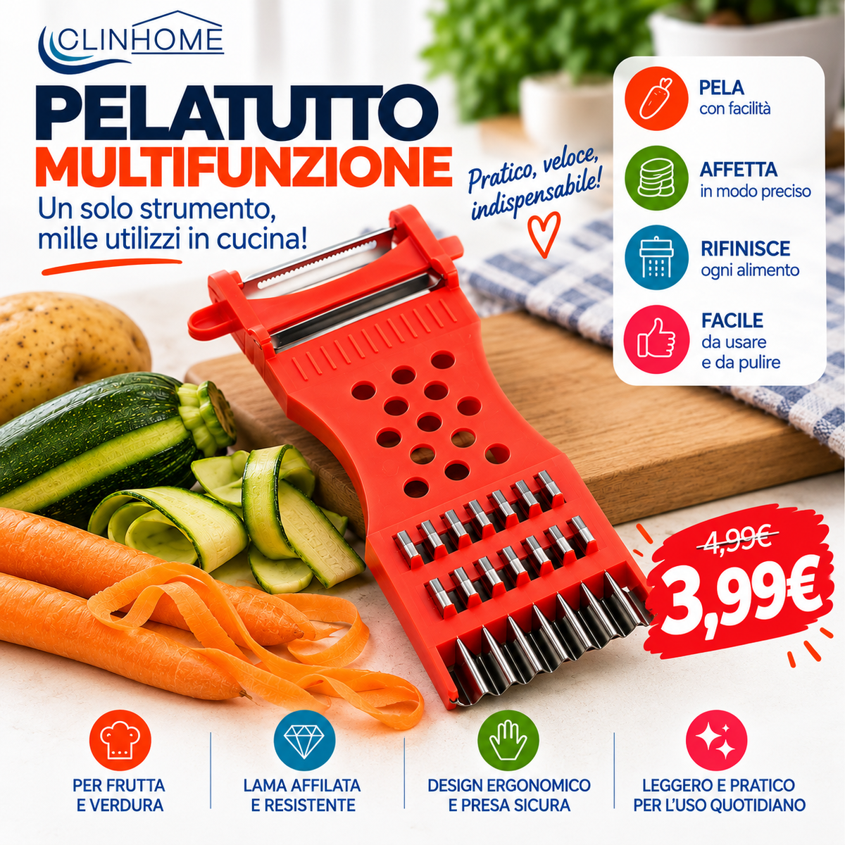 Pelatutto Multifunzione