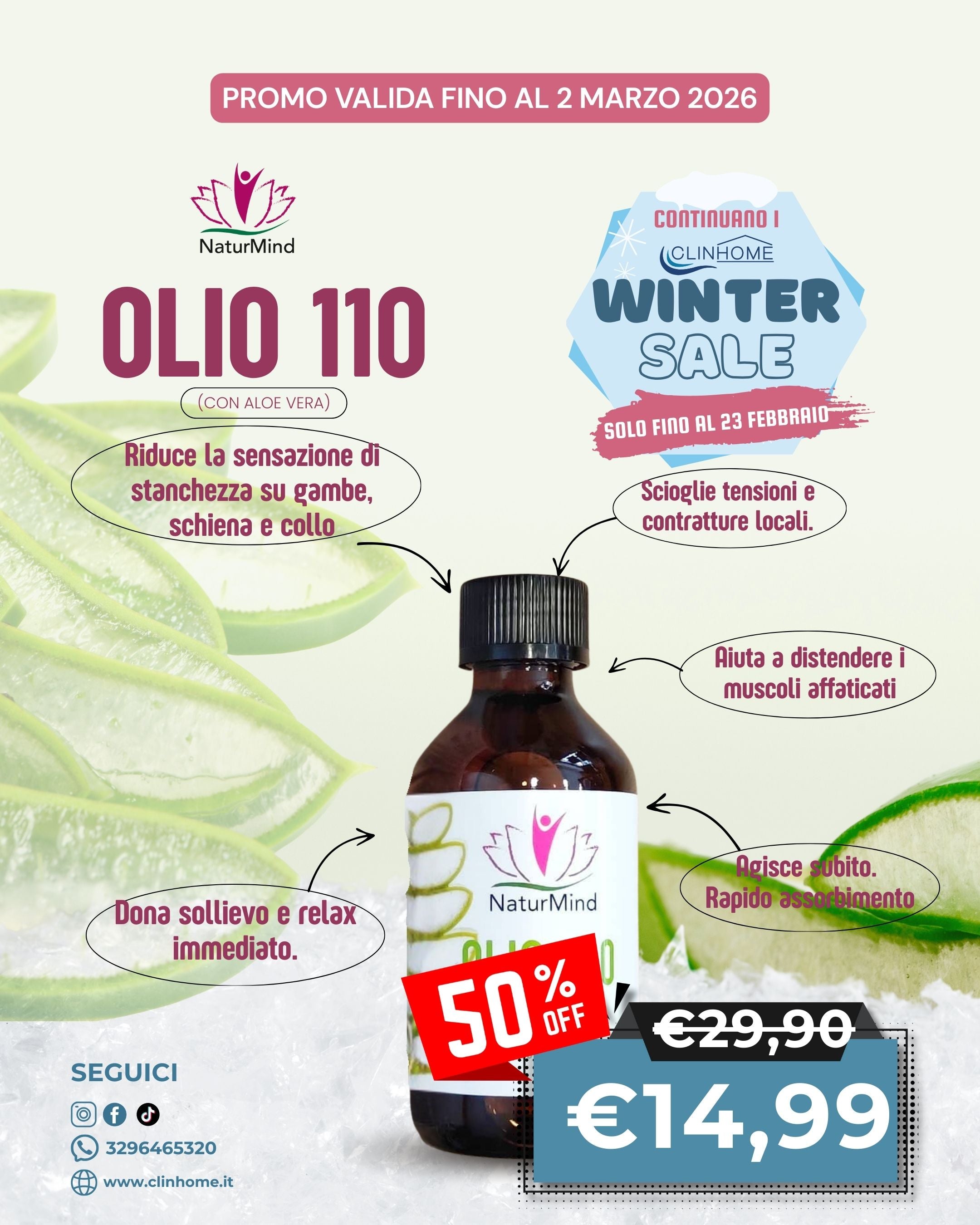 Olio 110 con Aloe Vera 🌱
