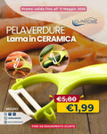 Pelaverdure con Lama in Ceramica