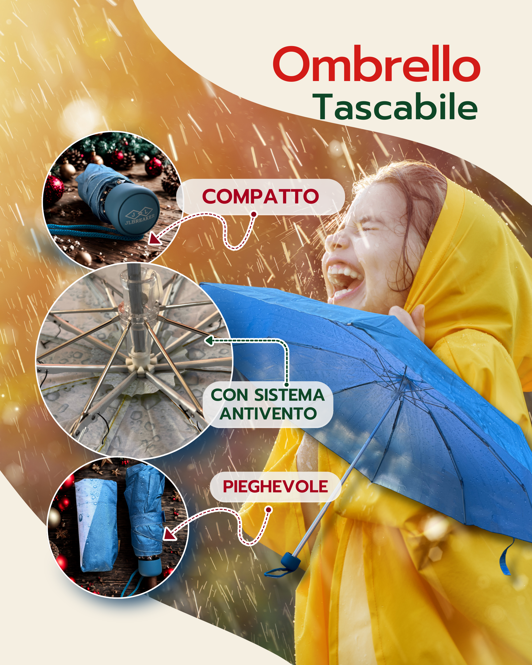 Ombrello Tascabile - CLINHOME