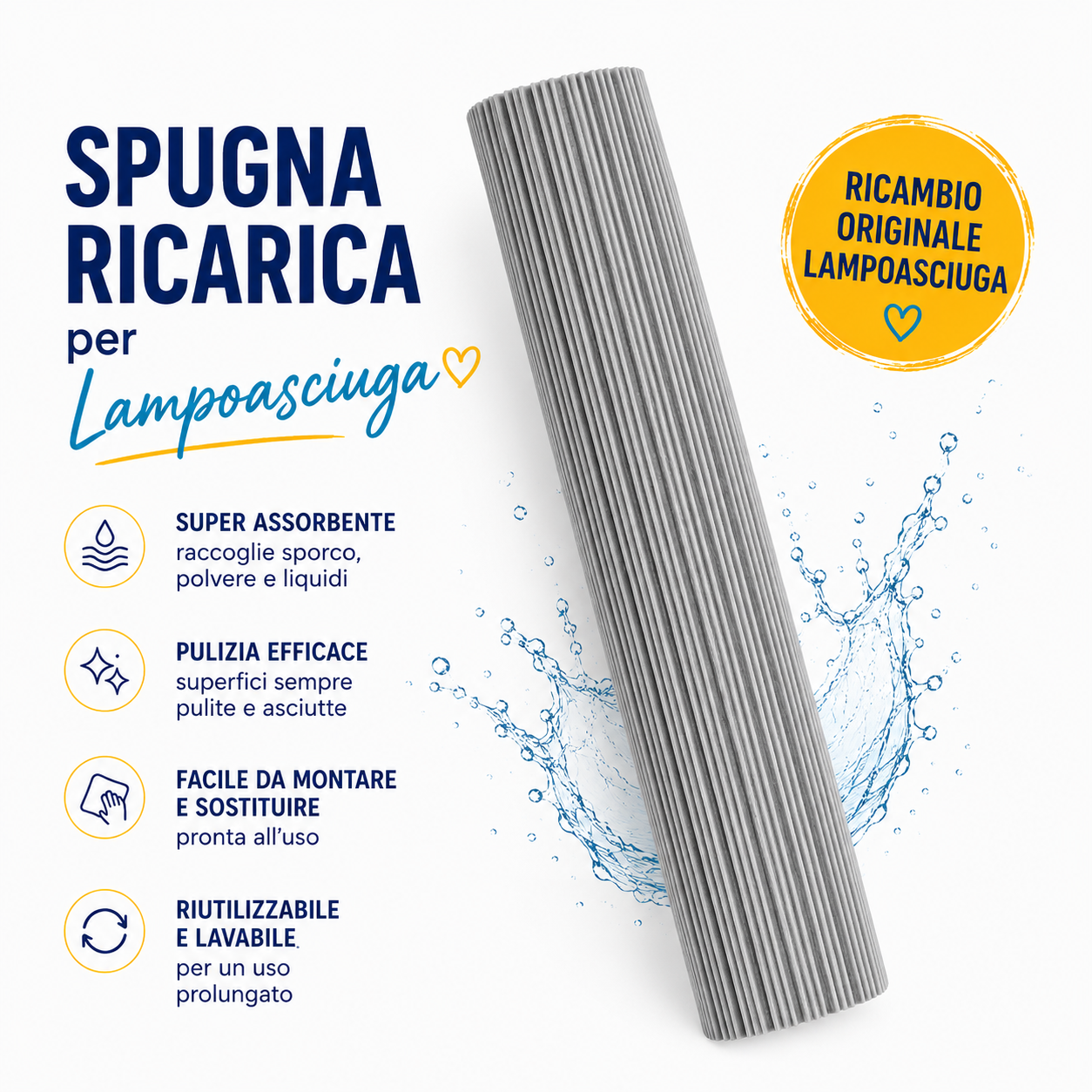 Spugna Ricarica per Lampoasciuga