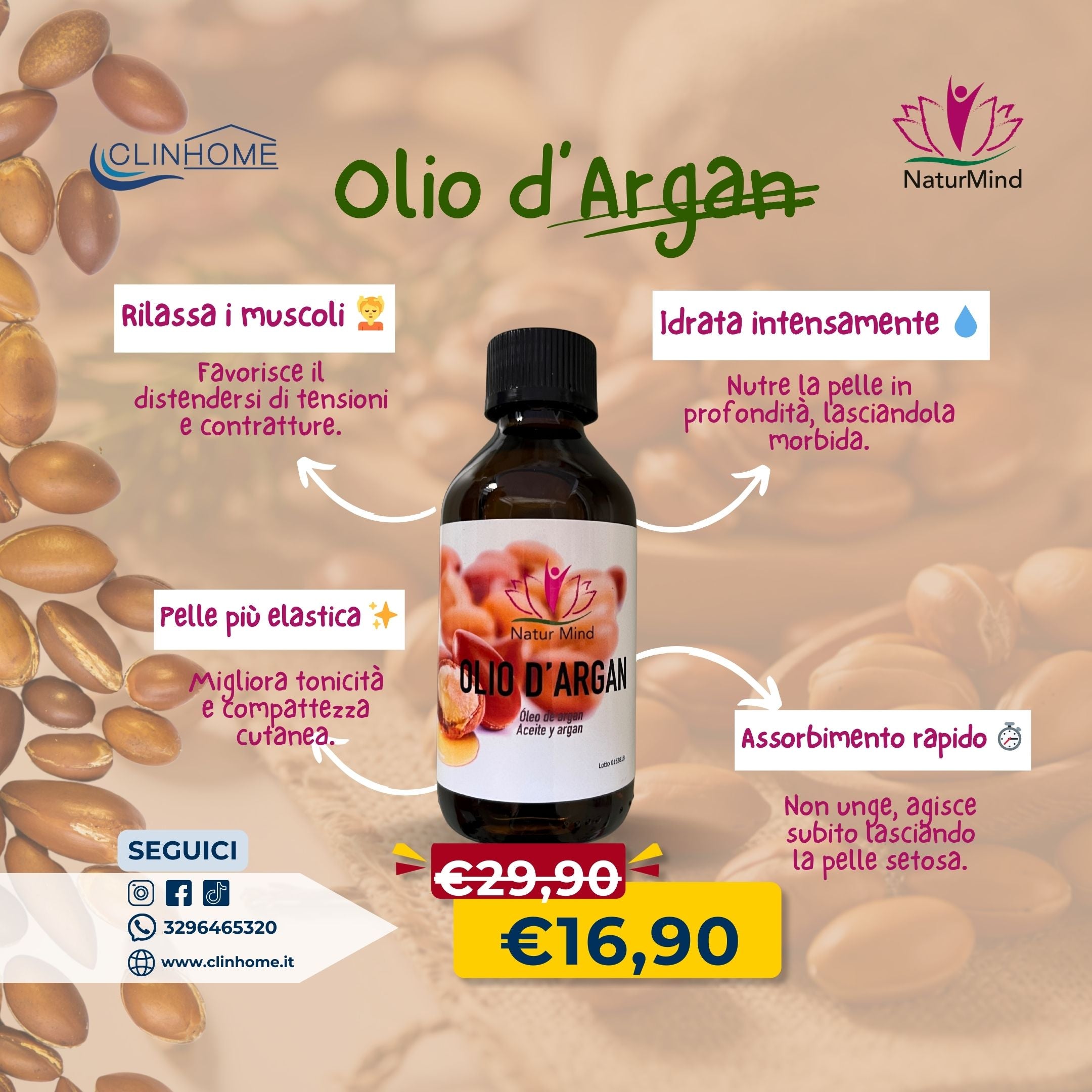 ✨ Olio d’Argan con Argania Spinosa
