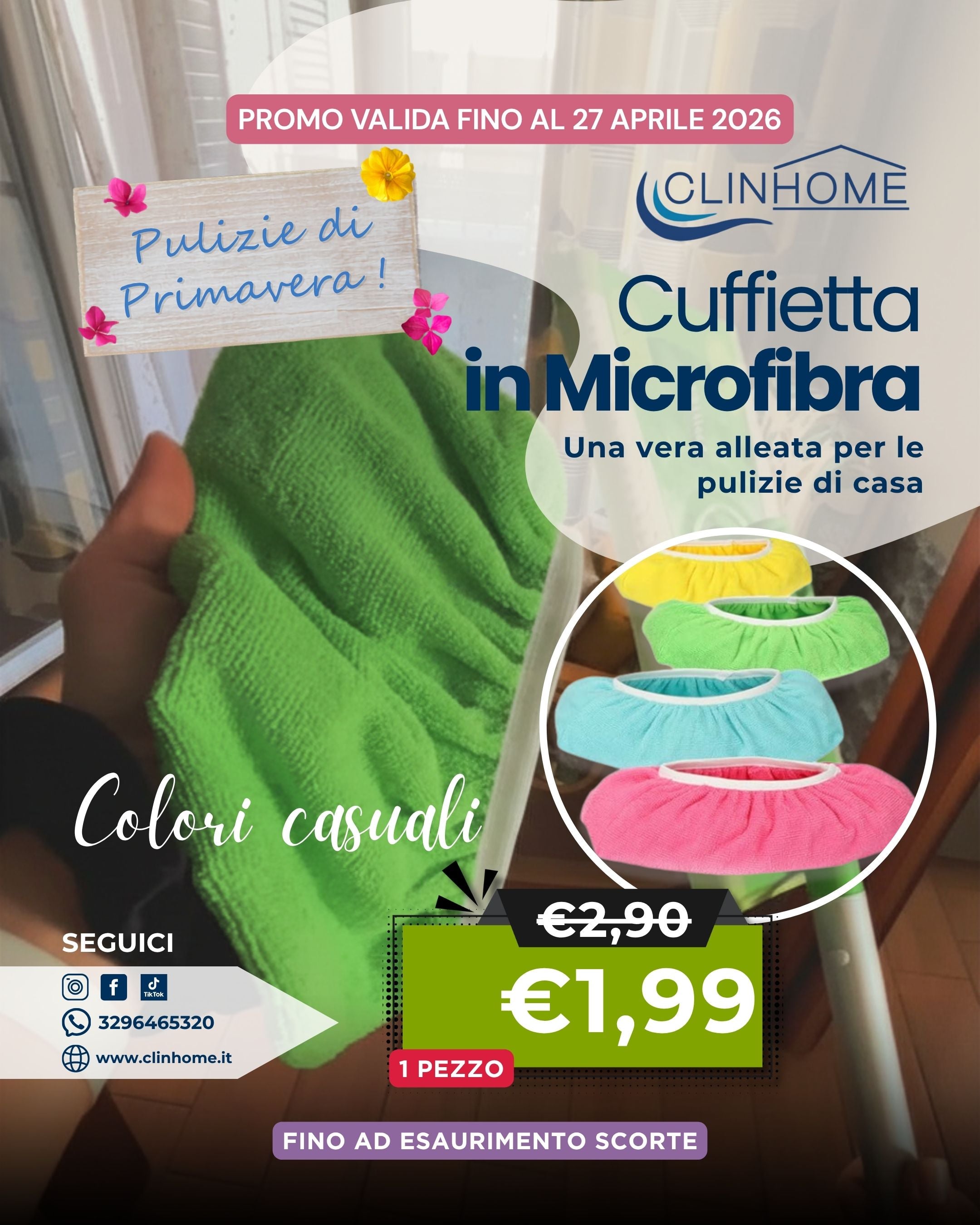 Copriscopa Universale in Microfibra