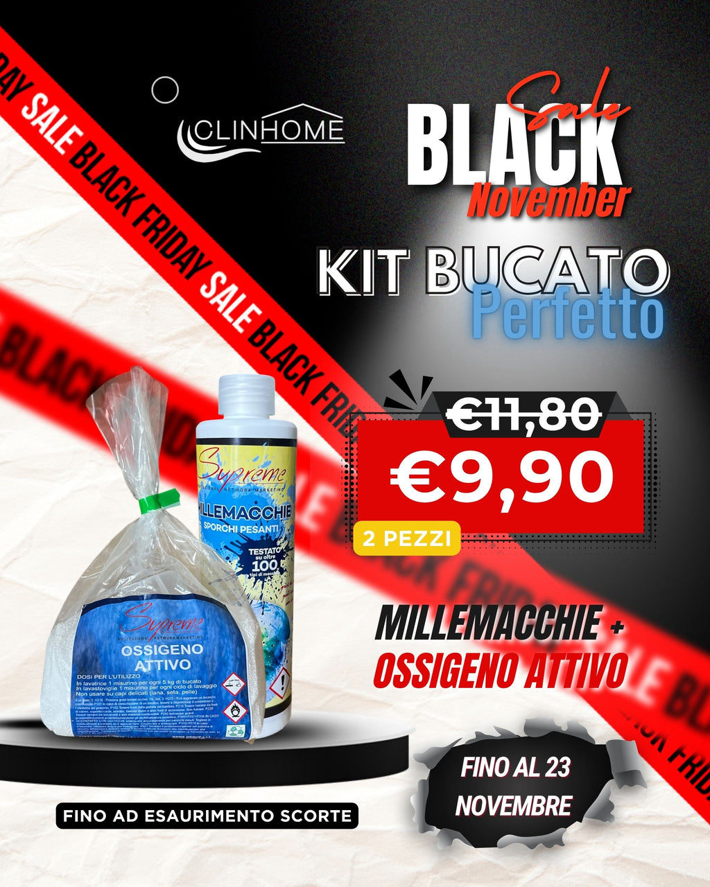 🧺 Kit Bucato Perfetto (Black November)