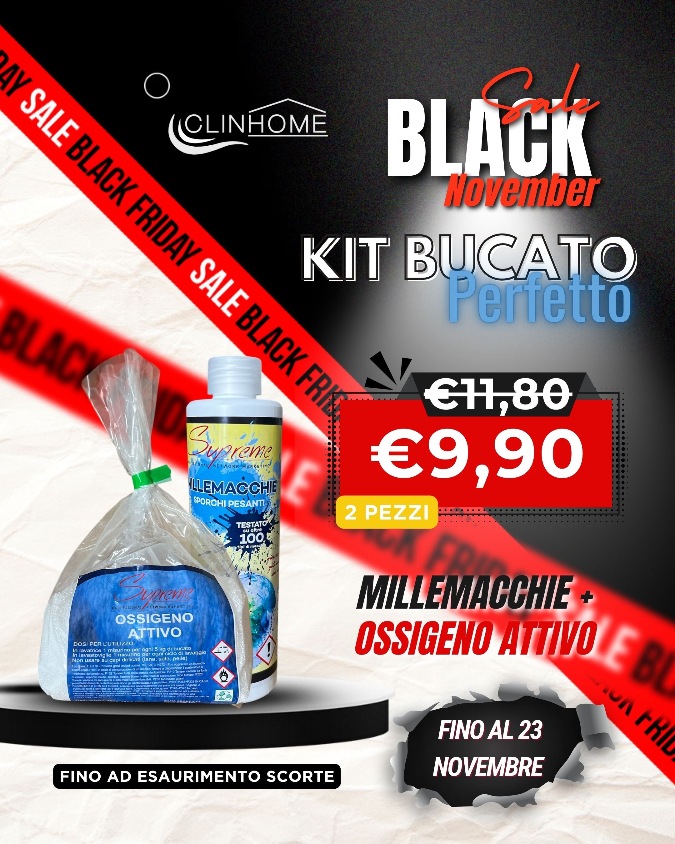 🧺 Kit Bucato Perfetto (Black November)