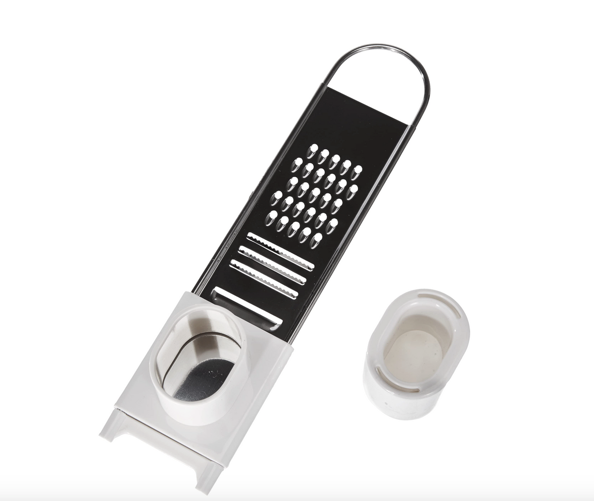 Grattugia e affetta 2 in 1 con salvadita