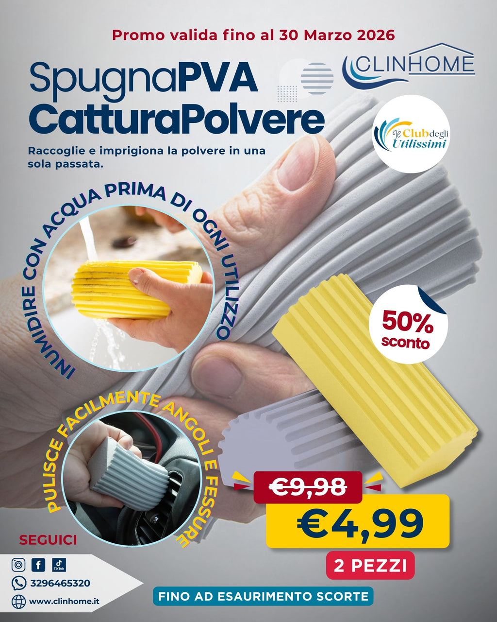 Spugna PVA CatturaPolvere (2 pezzi)