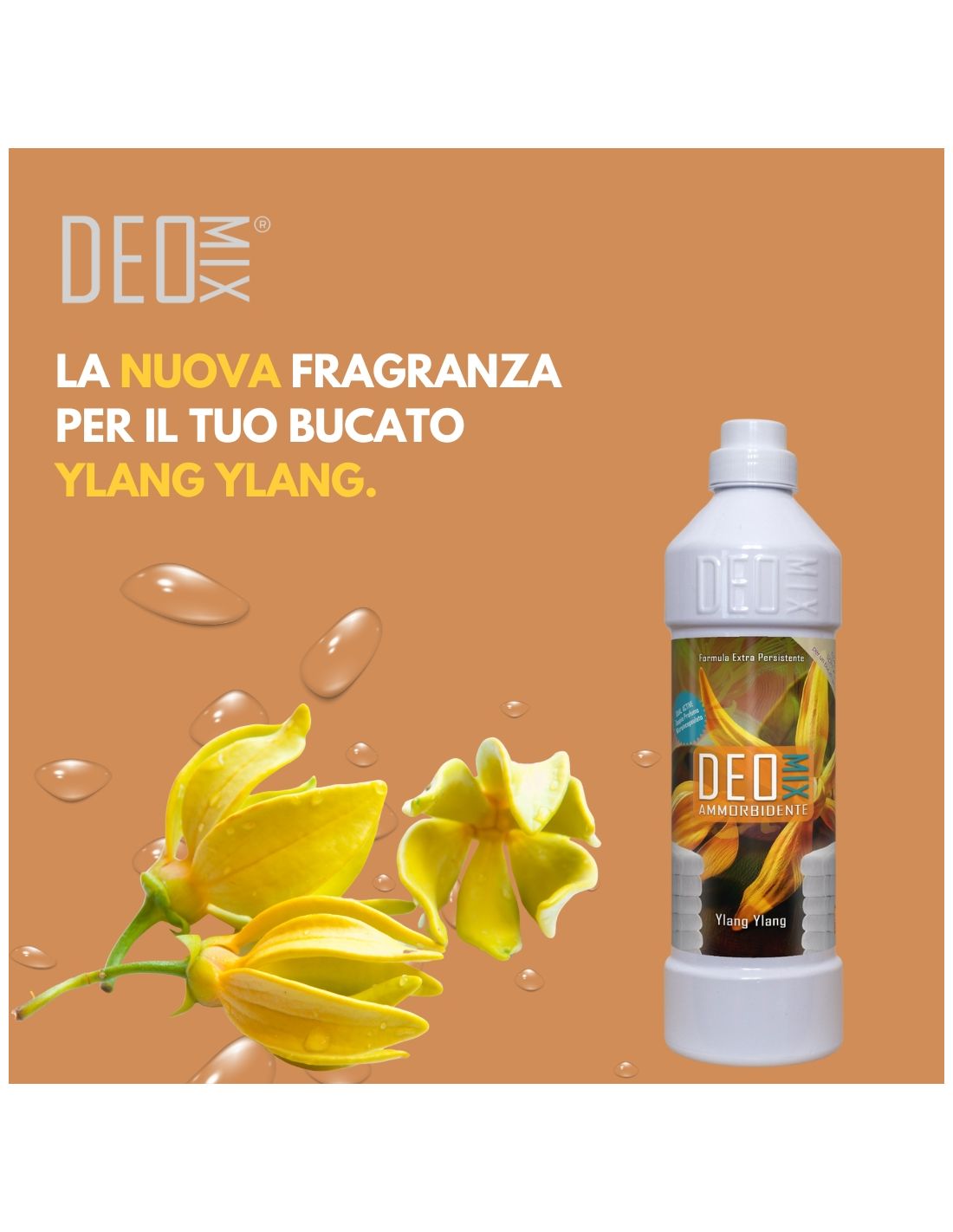 Deo Mix Ylang Ylang – Ammorbidente Concentrato 1000 ml 🌸