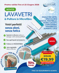 Lavavetri con Pulitore in Microfibra e Asta Regolabile
